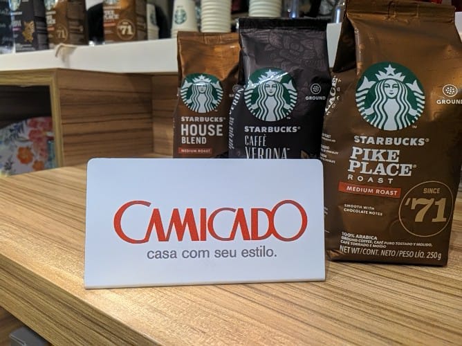 STARBUCKS AT HOME — Ativação nas lojas Camicado · Sampling — imagem 4